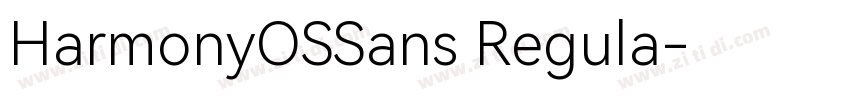 HarmonyOSSans Regula字体转换 HarmonyOSSans Regula字体转换